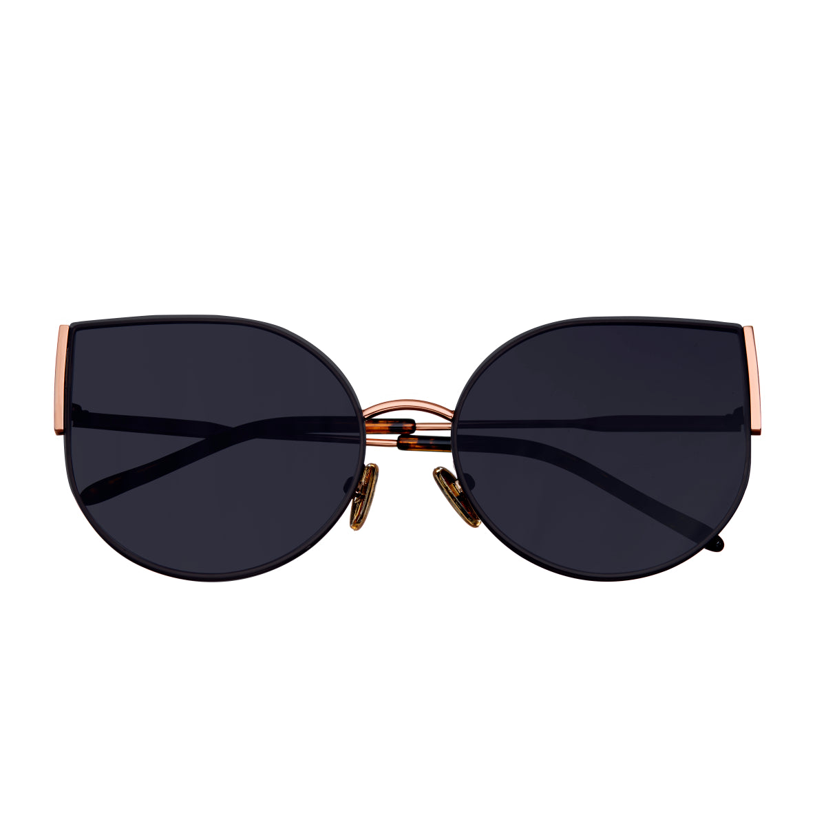 Bertha Logan Polarized Sunglasses - Rose Gold/Black - BRSBR036RD
