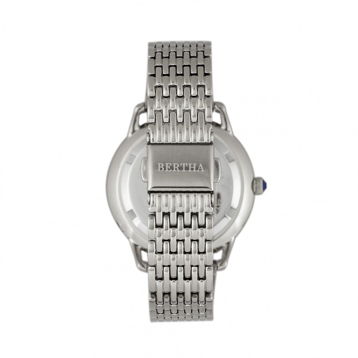 Bertha Abby Swiss Bracelet Watch - Silver/Black - BTHBR6802