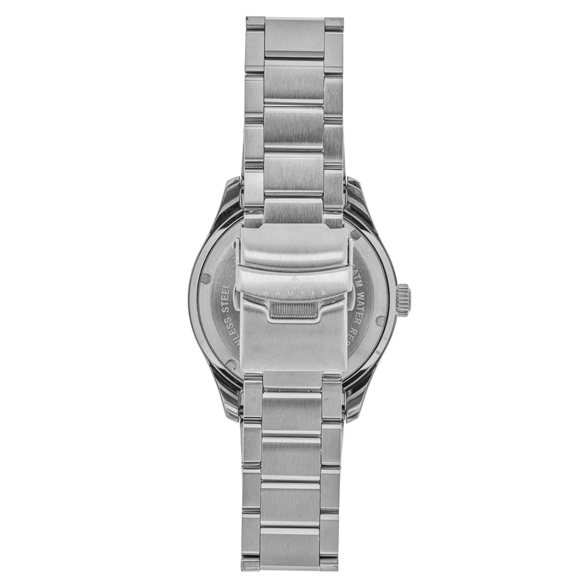 Nautis Holiss Automatic Watch - Silver/Black - NAUN103-1