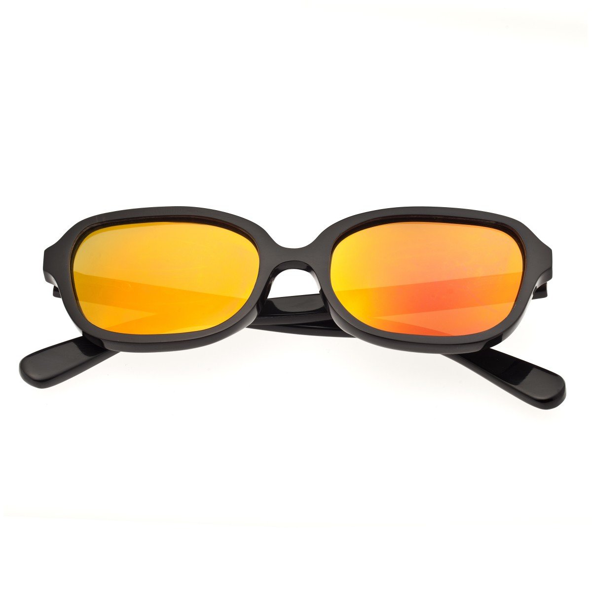 Bertha Harley Buffalo-Horn Polarized Sunglasses - Black/Gold - BRSBR004B