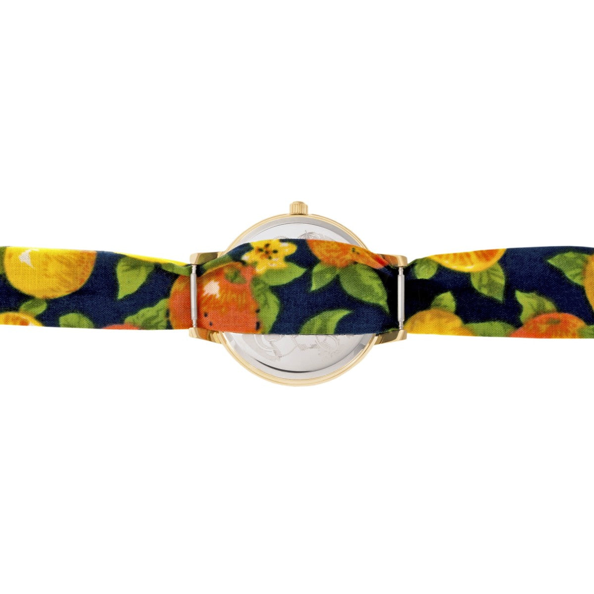 Boum Arc Floral-Print Wrap Watch - Gold/Navy - BOUBM5002
