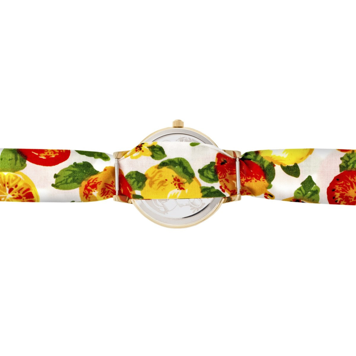 Boum Arc Floral-Print Wrap Watch - Gold/White - BOUBM5003