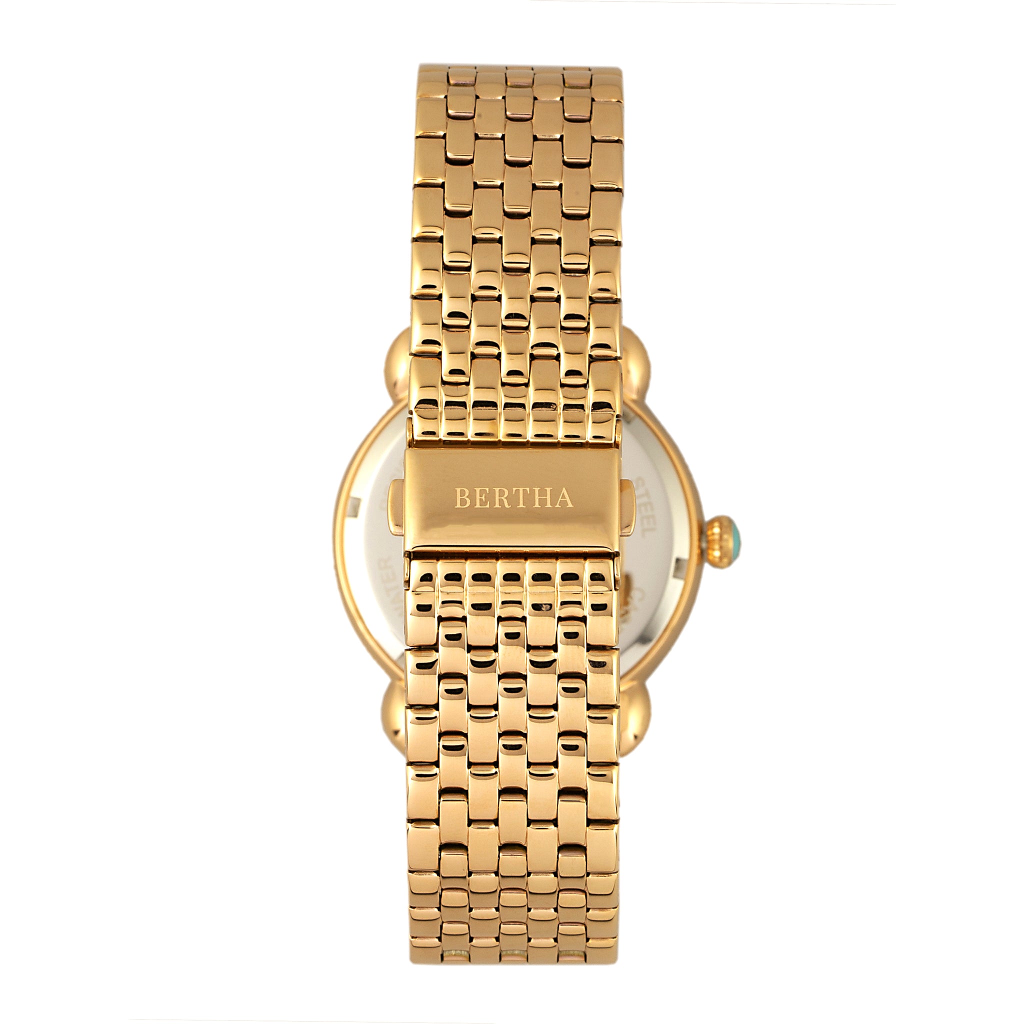 Bertha Ashley MOP Ladies Bracelet Watch - Gold - BTHBR3009