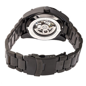 Heritor Automatic Daniels Semi-Skeleton Bracelet Watch - Black - HERHR7402