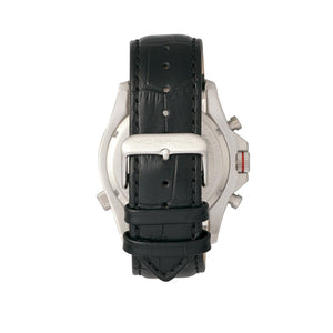 Morphic M36 Series Leather-Band Chronograph Watch - Silver/Black - MPH3602