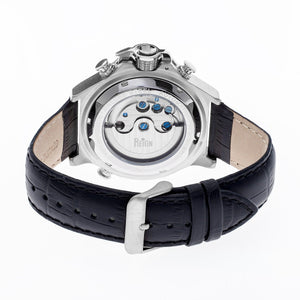 Reign Goliath Automatic Leather-Band Watch - Silver/Black - REIRN3302