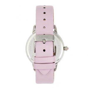 Bertha Grace MOP Leather-Band Watch - Light Pink - BTHBR9002