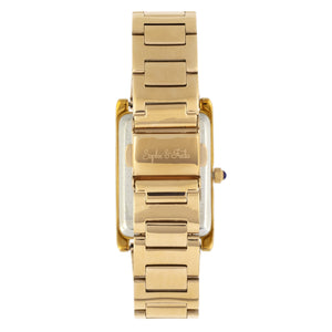 Sophie and Freda Wilmington Bracelet Watch w/Swarovski Crystals - Gold - SAFSF5602