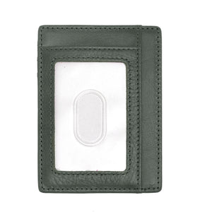 Breed Chase Genuine Leather Front Pocket Wallet - Olive - BRDWALL003-GRN