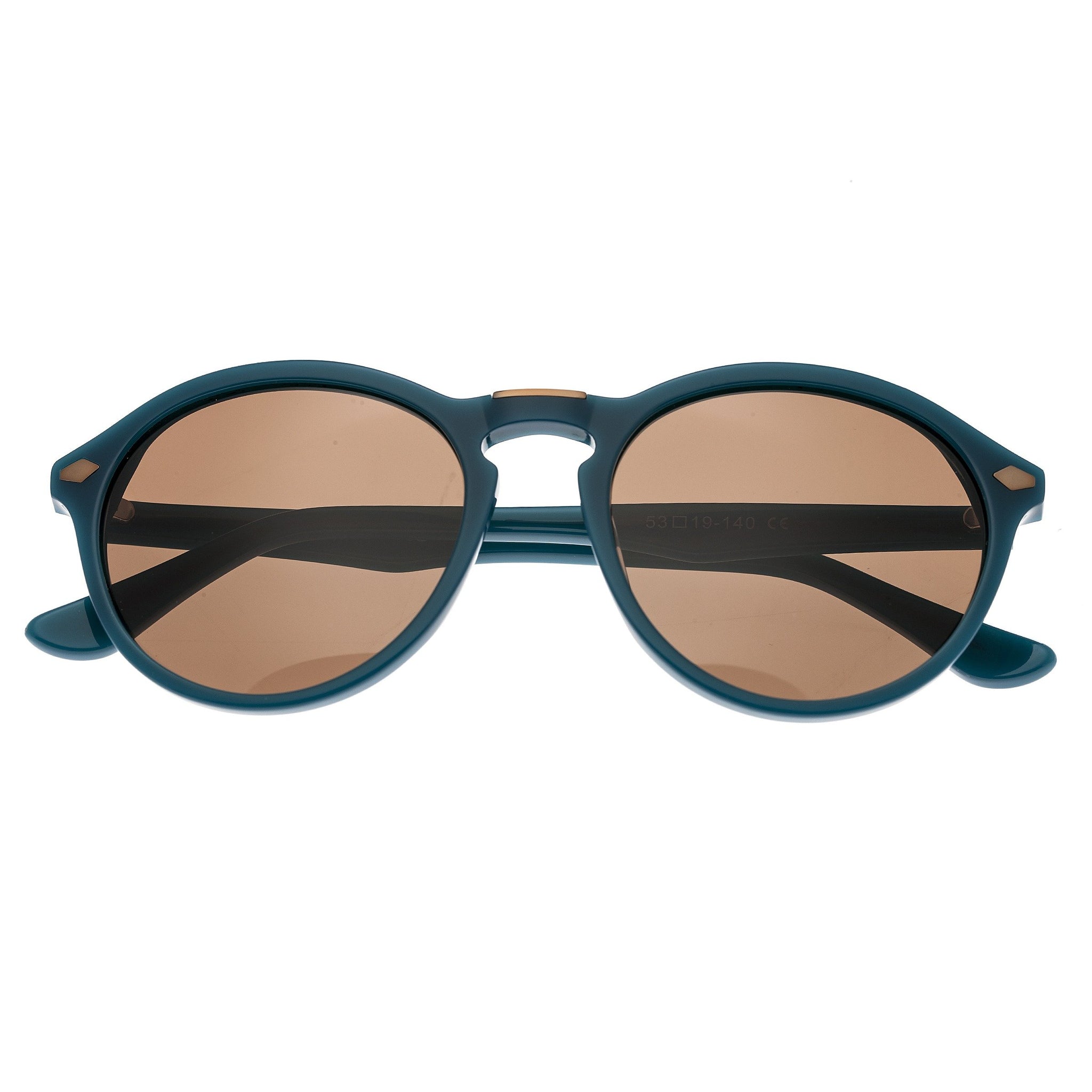 Bertha Kennedy Polarized Sunglasses - Teal/Brown - BRSBR013B
