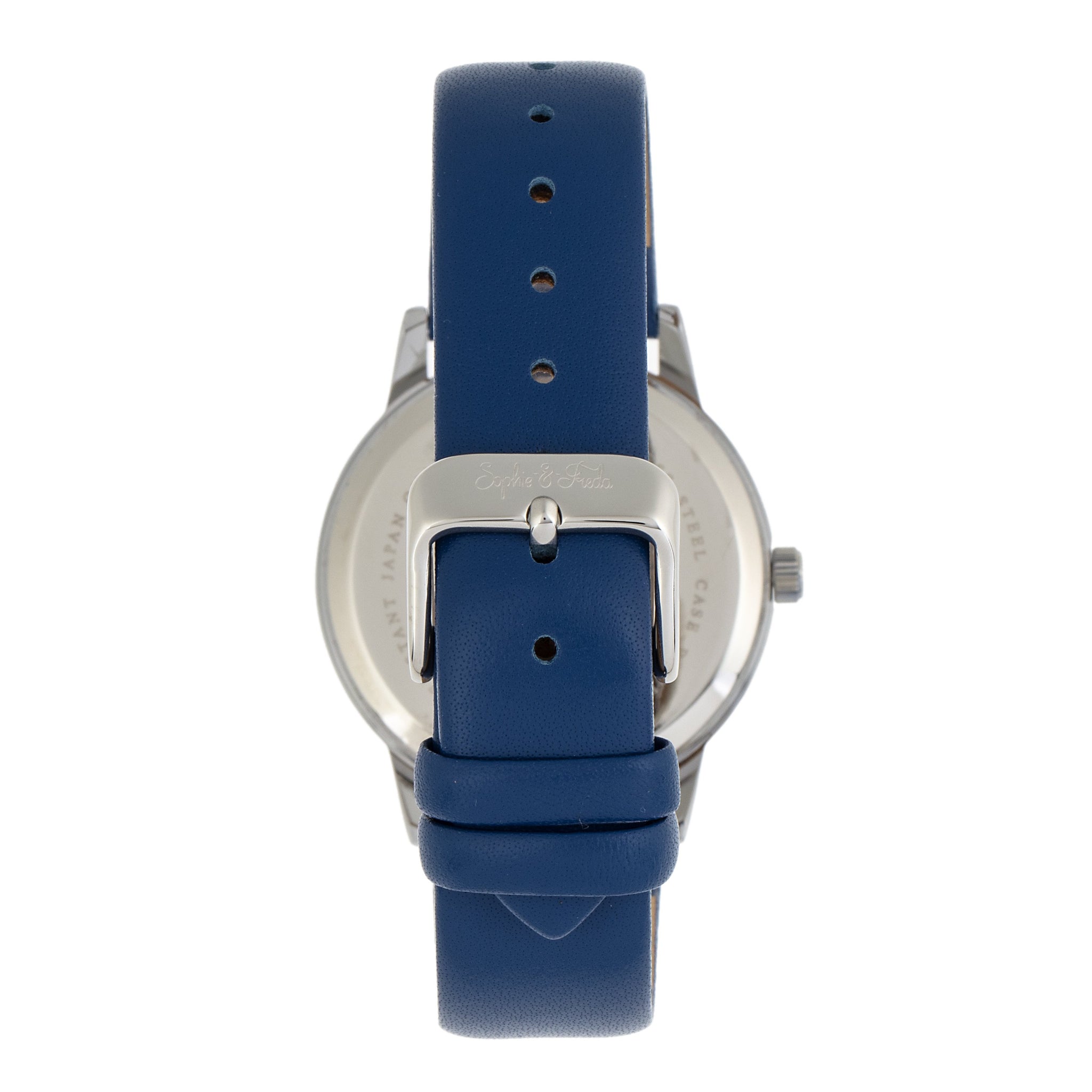 Sophie and Freda San Diego Leather-Band Watch - Blue - SAFSF5102
