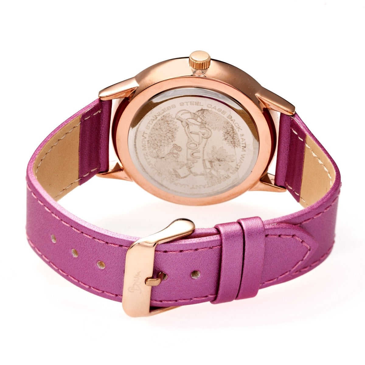Boum Dimanche Leather-Strap Watch - Light Pink - BOUBM4603