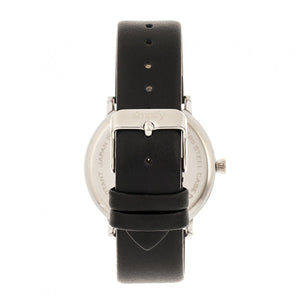 Simplify The 6200 Leather-Strap Watch - Black/Silver - SIM6202
