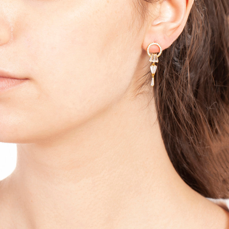 Elegant Confetti Paris Women Earrings - ECJ10525EO