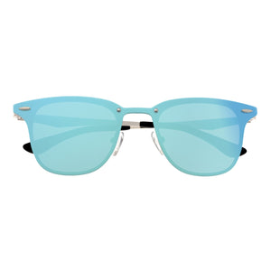 Sixty One Infinity Polarized Sunglasses - Silver/Light Blue - SIXS142LB