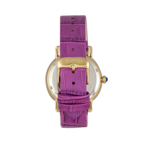 Bertha Courtney Opal Dial Leather-Band Watch - Hot Pink - BTHBR7903