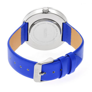 Crayo Swirl Unisex Watch - Silver/Blue - CRACR4202