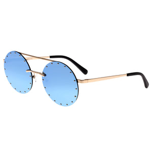 Bertha Harlow Polarized Sunglasses - Gold/Blue - BRSBR031BL