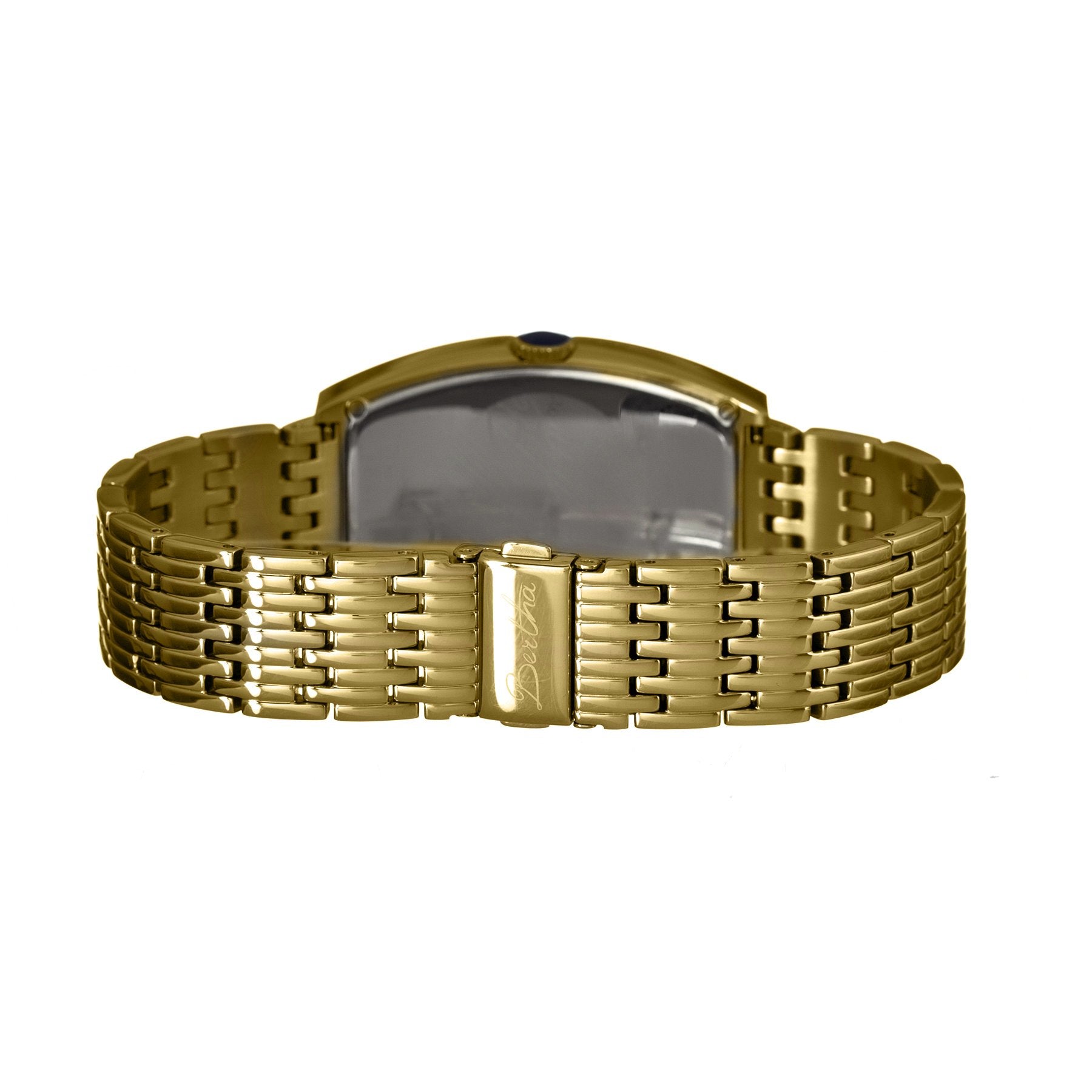 Bertha Laura Ladies Swiss Bracelet Watch w/Date - Gold/Black - BTHBR3204