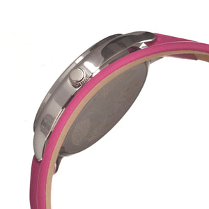 Boum Confetti Glitter-Dial Dual-Wrap Ladies Watch - Hot Pink - BOUBM1201