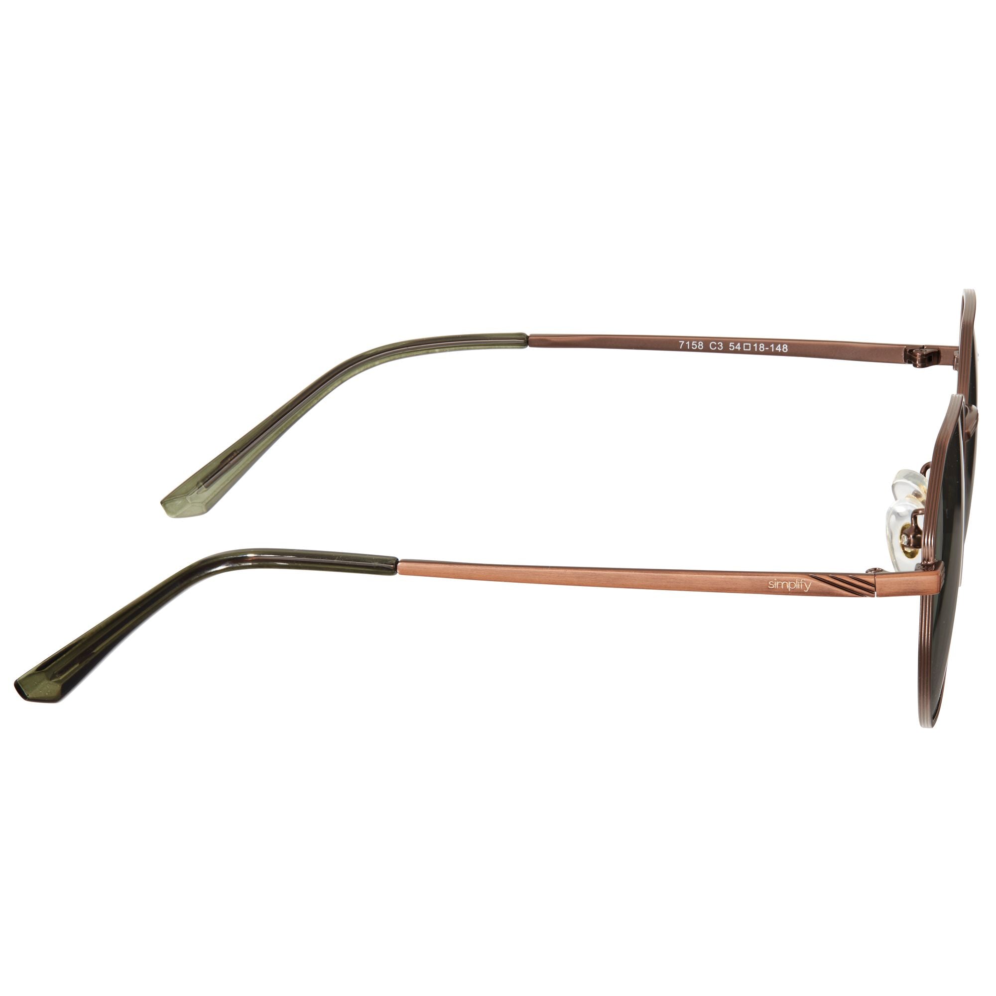 Simplify Ezra Polarized Sunglasses - Bronze/Green - SSU125-GY