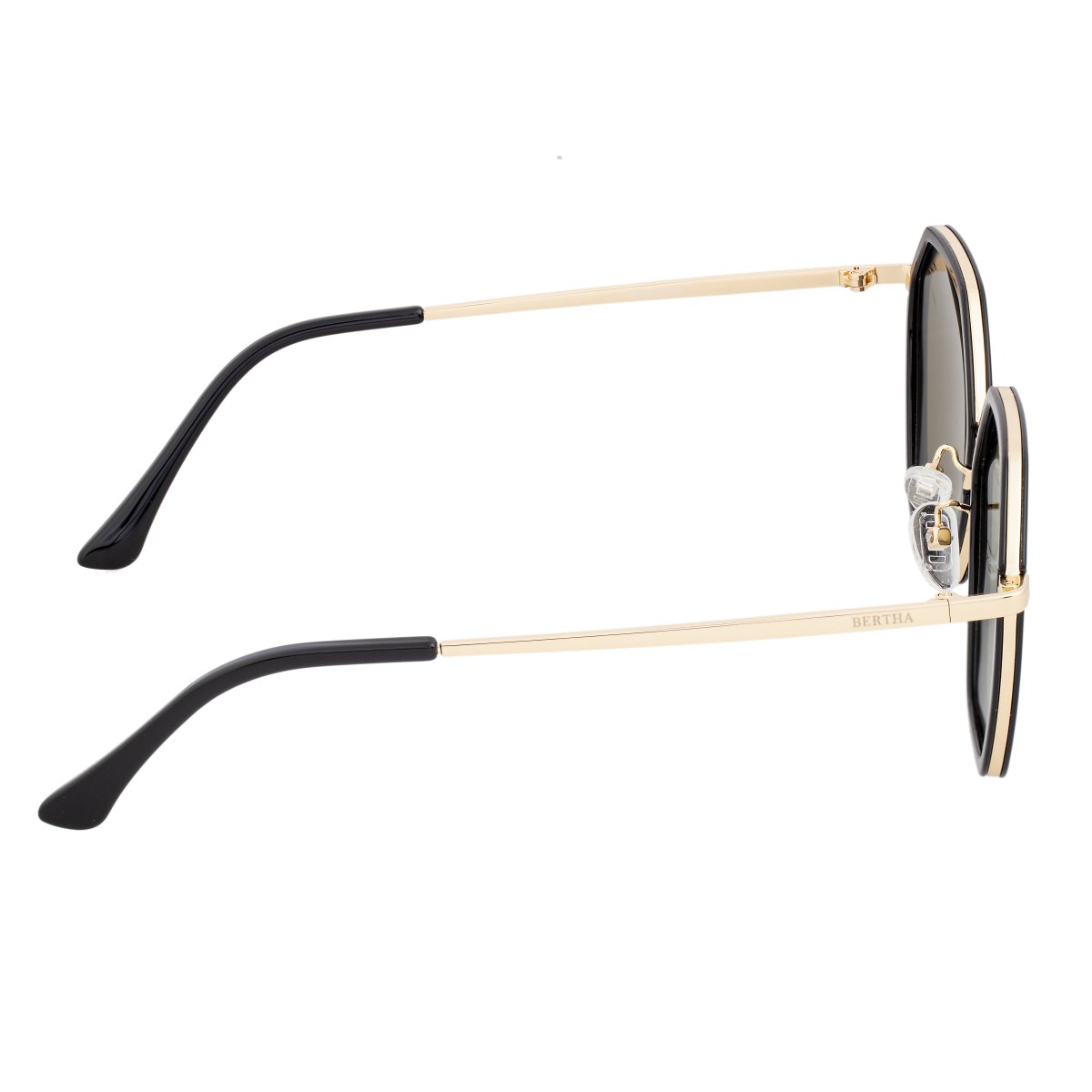 Bertha Ariana Polarized Sunglasses - Black/Black - BRSBR038BK