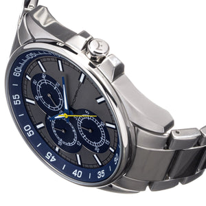 Morphic M92 Series Bracelet Watch w/Day/Date - Grey & Blue - MPH9207