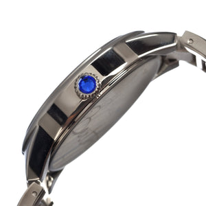 Bertha Rachel Ladies Bracelet Watch w/Day/Date - Silver/Black - BTHBR1402