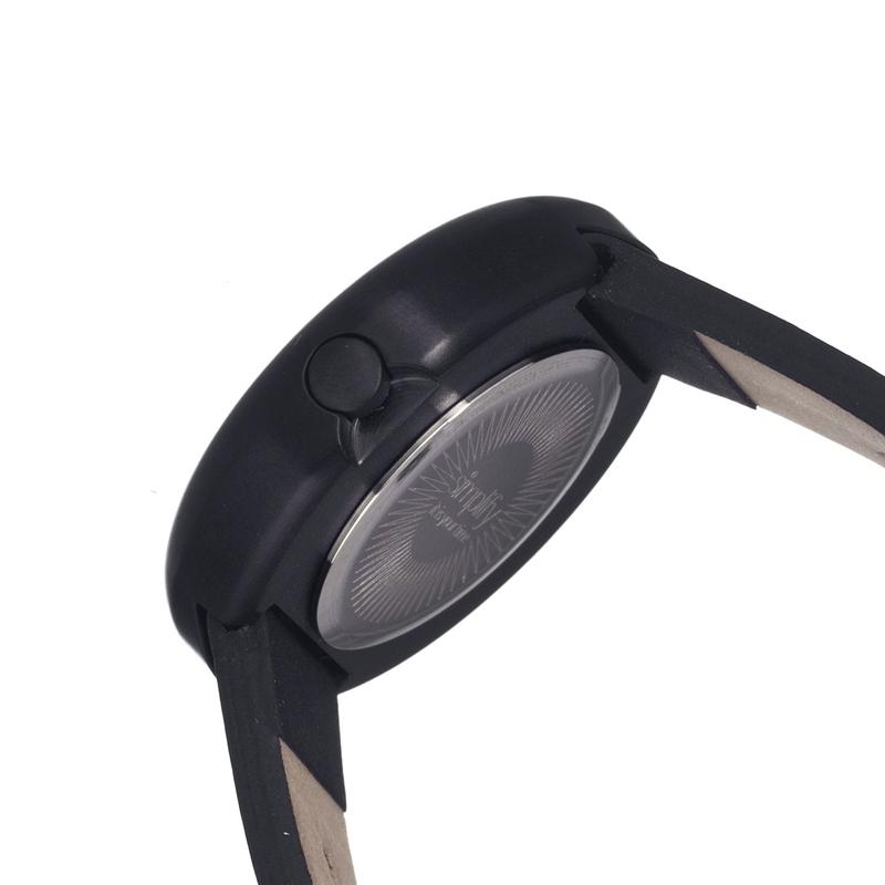 Simplify The 1200 Leather-Band Unisex Watch - Black - SIM1207