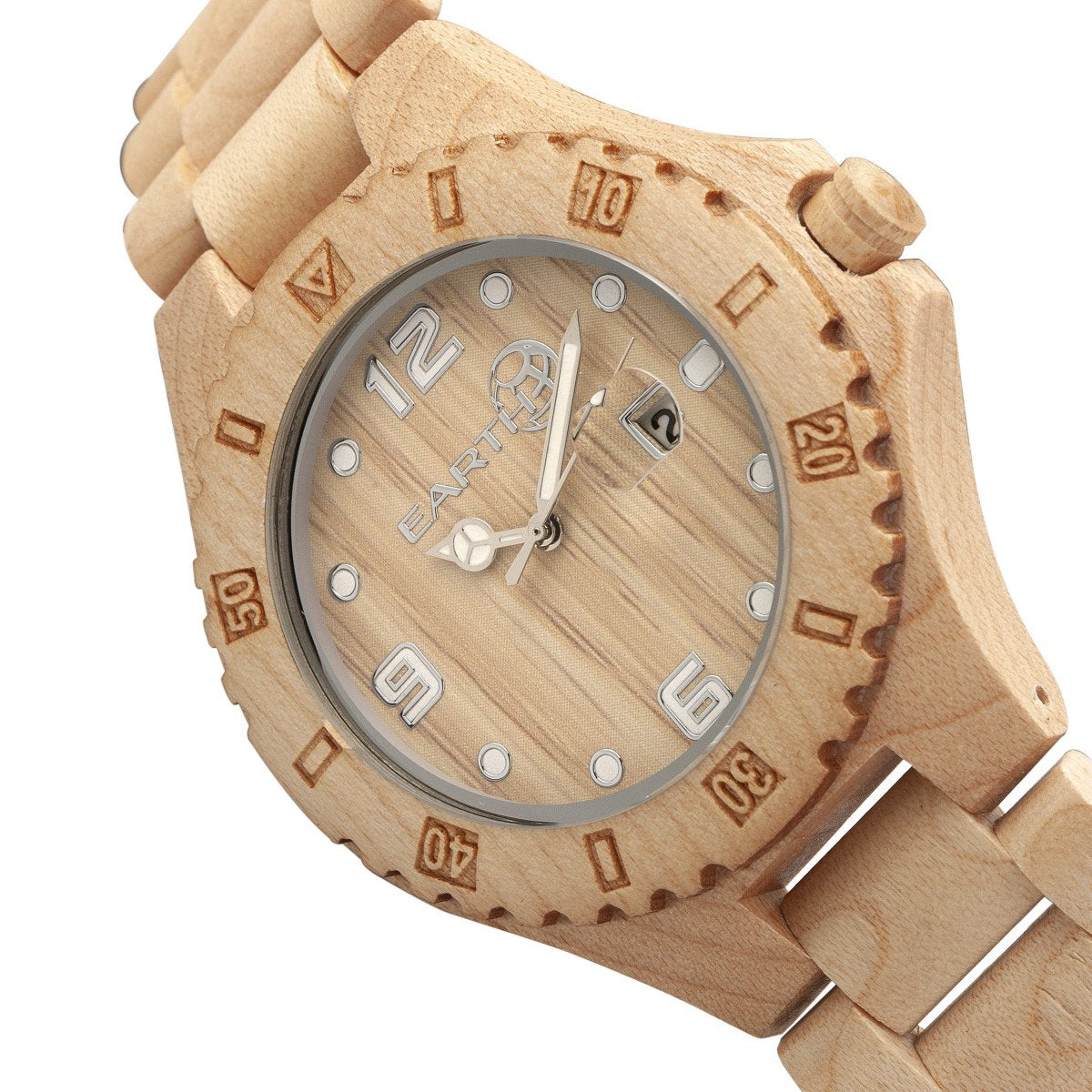 Earth Wood Raywood Bracelet Watch w/Date - Khaki/Tan - ETHEW1701