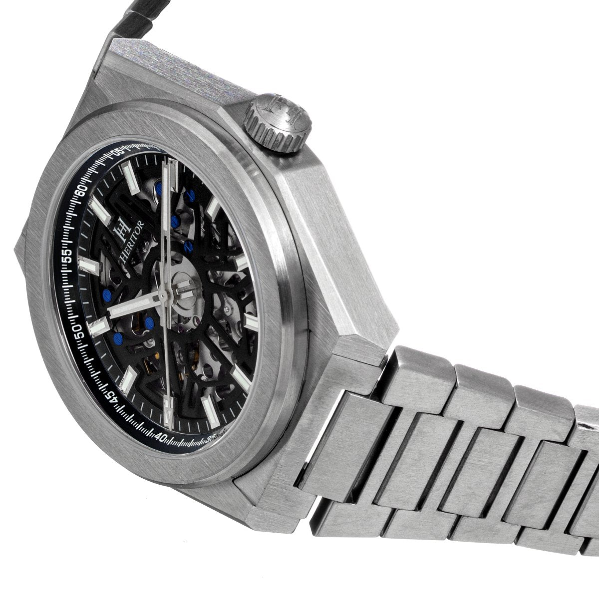 Heritor Automatic Atlas Bracelet Watch - Black - HERHS1307