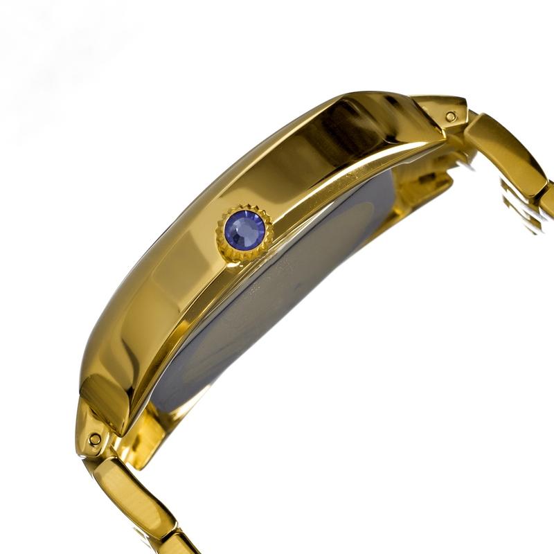 Bertha Anastasia Ladies Bracelet Watch w/Date - Gold/White - BTHBR1303