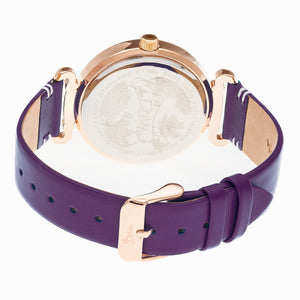 Boum Lumiere Leather-Band Watch - Purple - BOUBM4307