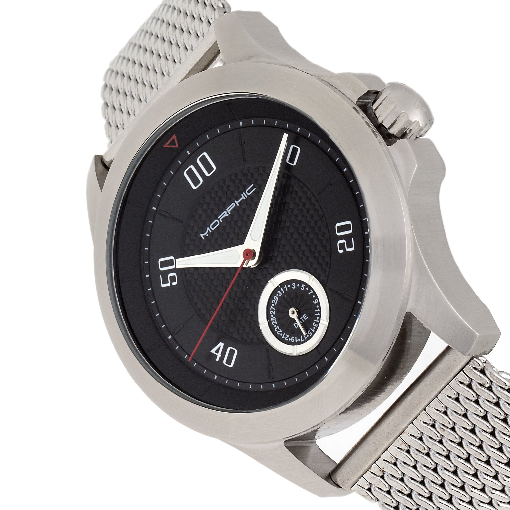 Morphic M80 Series Bracelet Watch w/Date - Silver/Black - MPH8002