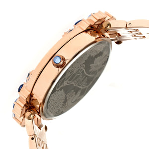 Boum Precieux Crystal-Surround Bezel Bracelet Watch - Rose Gold - BOUBM4203