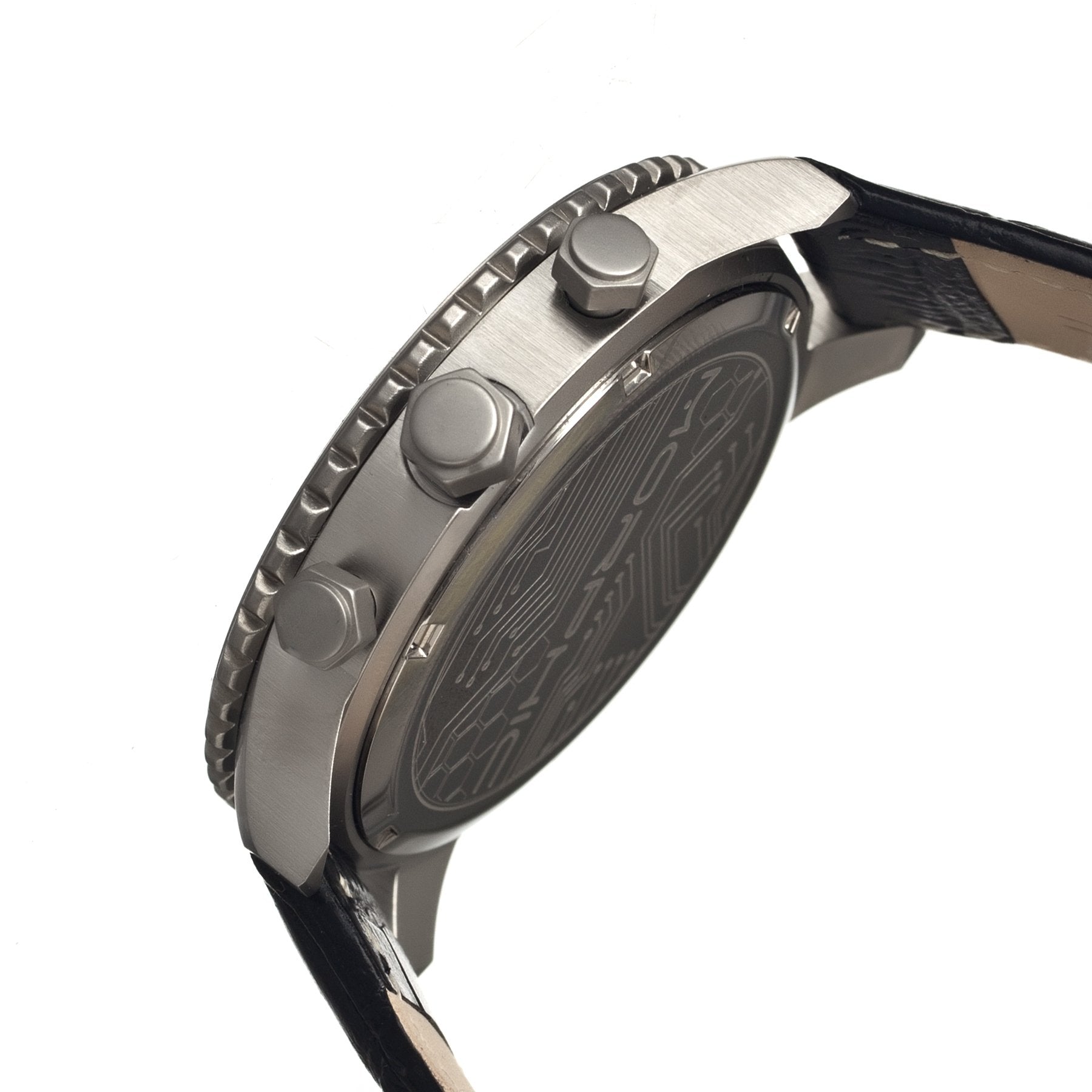 Morphic M33 Series Chronograph Men's Watch w/ Date - Silver/Black - MPH3302