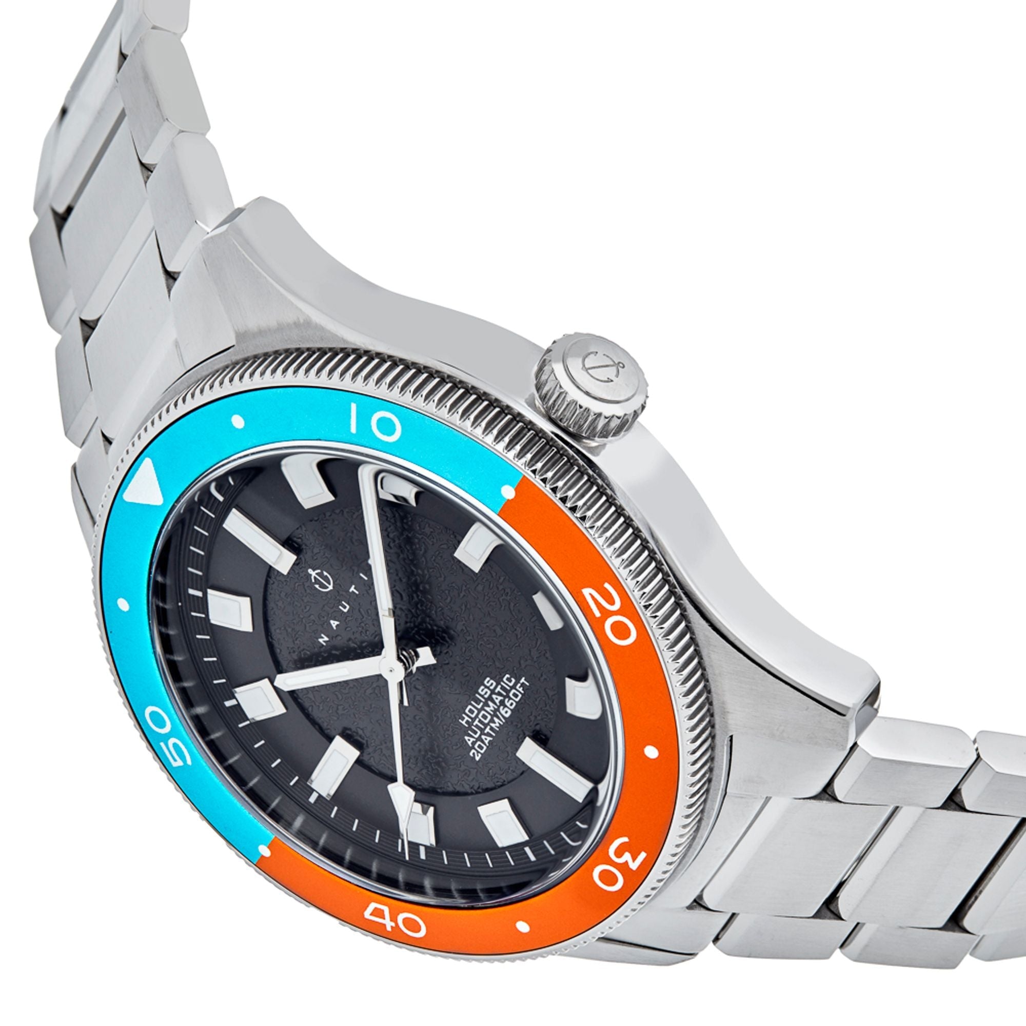Nautis Holiss Automatic Watch - Blue/Orange NAUN103-4
