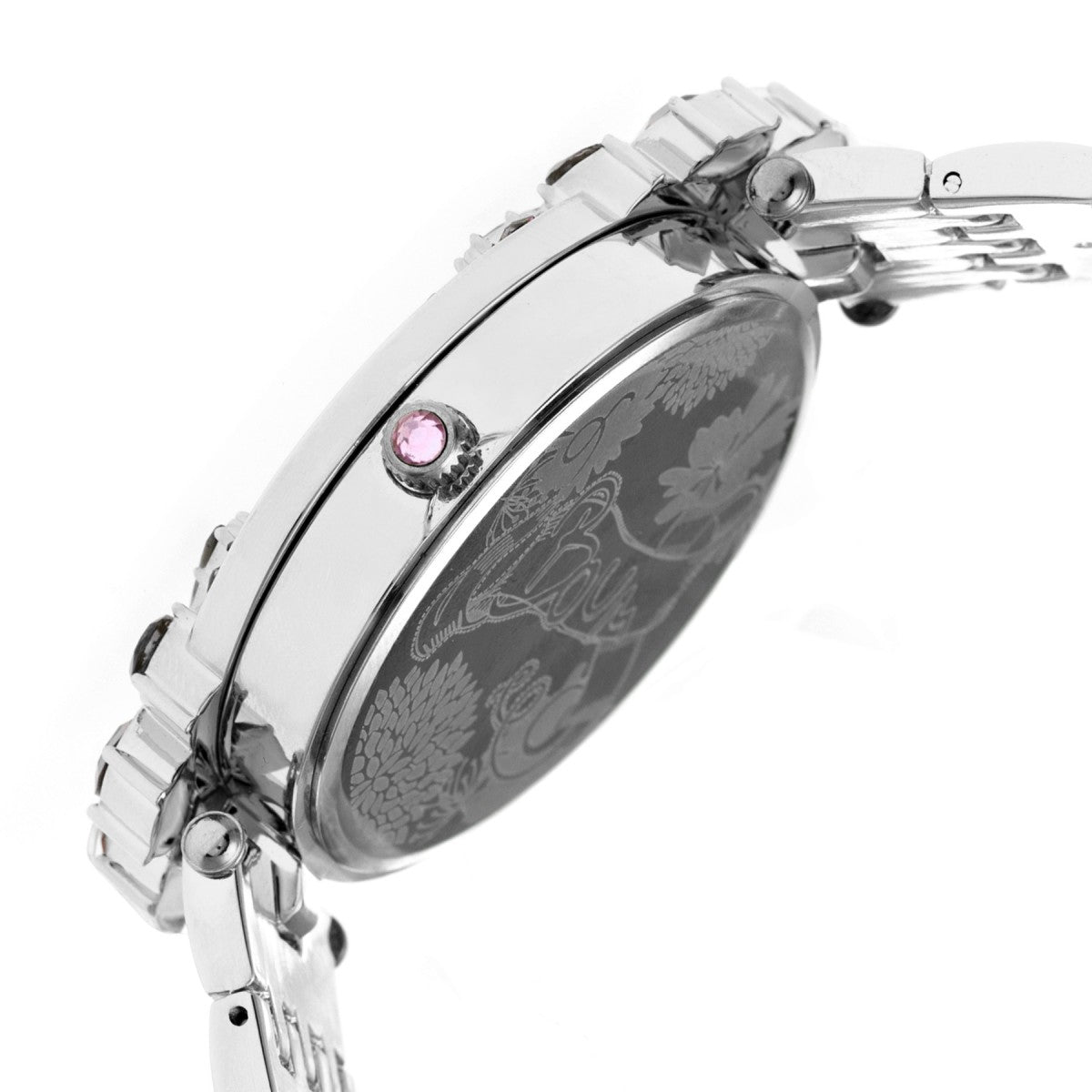 Boum Precieux Crystal-Surround Bezel Bracelet Watch - Silver - BOUBM4201