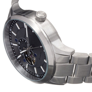 Heritor Automatic Oscar Semi-Skeleton Bracelet Watch - Grey/Silver - HERHS1008