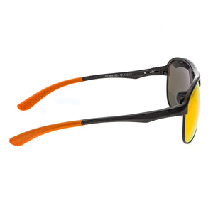 Breed Jupiter Aluminium Polarized Sunglasses - Black/Red-Yellow - BSG019BK