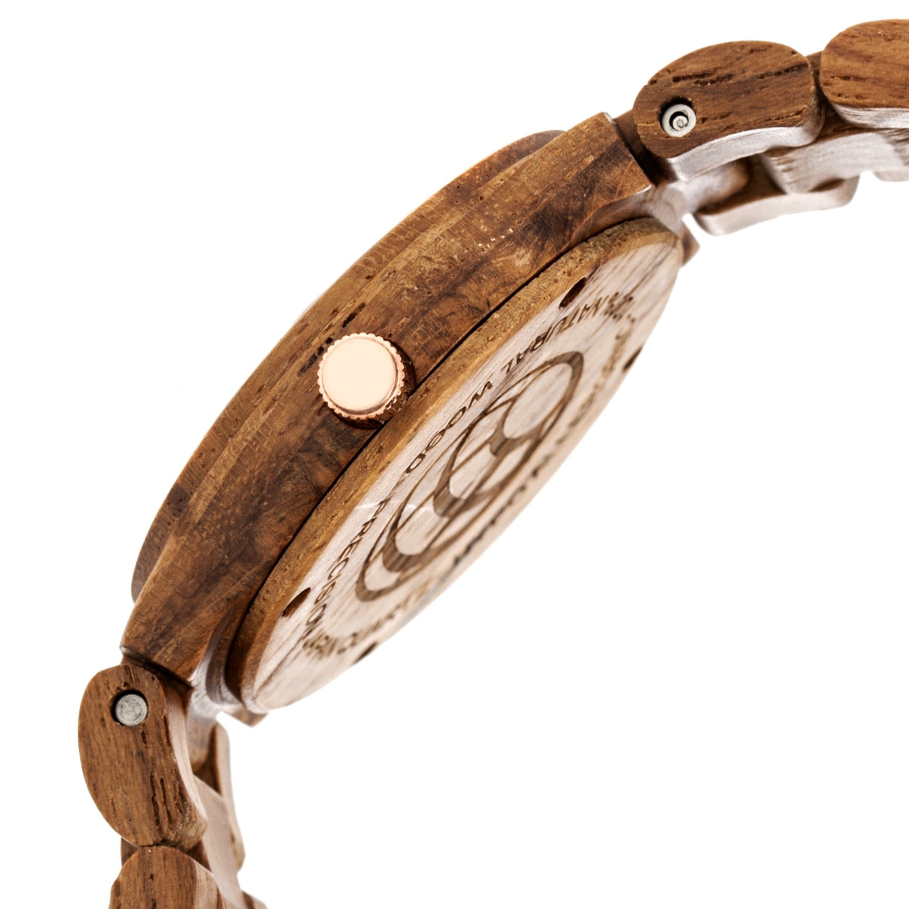 Earth Wood Biscayne Bracelet Watch w/Date - Brown - ETHEW4205