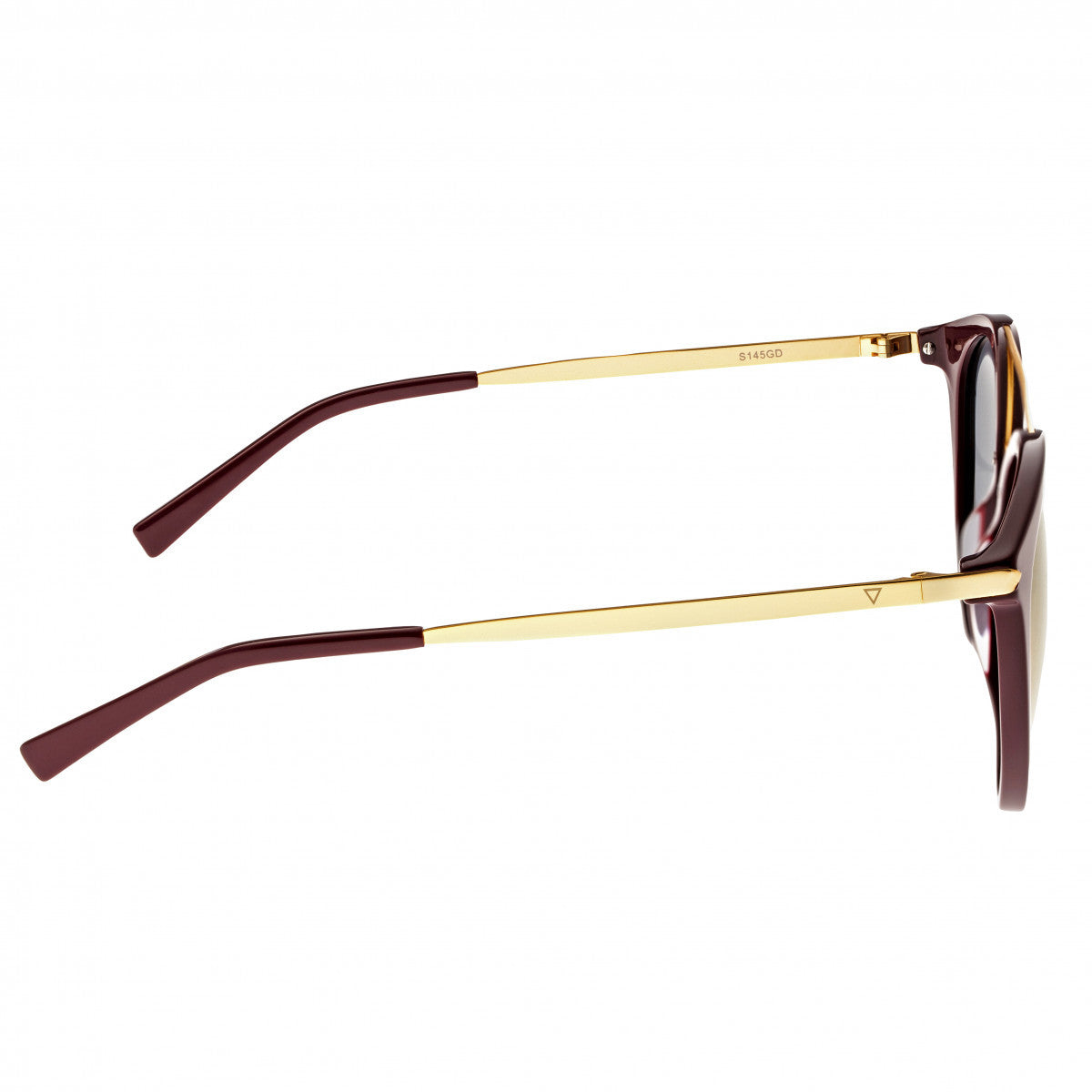 Sixty One Moreno Polarized Sunglasses - Burgandy/Gold - SIXS145GD