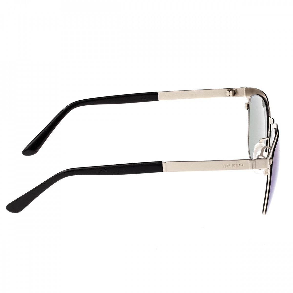 Breed Archer Polarized Sunglasses - Silver/Blue-Green - BSG050SL