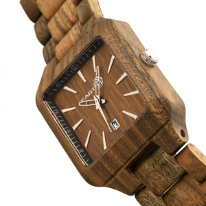 Earth Wood Arapaho Bracelet Watch w/Date
