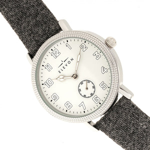 Elevon Northrop Wool-Overlaid Leather-Band Watch - Grey/White - ELE110-1