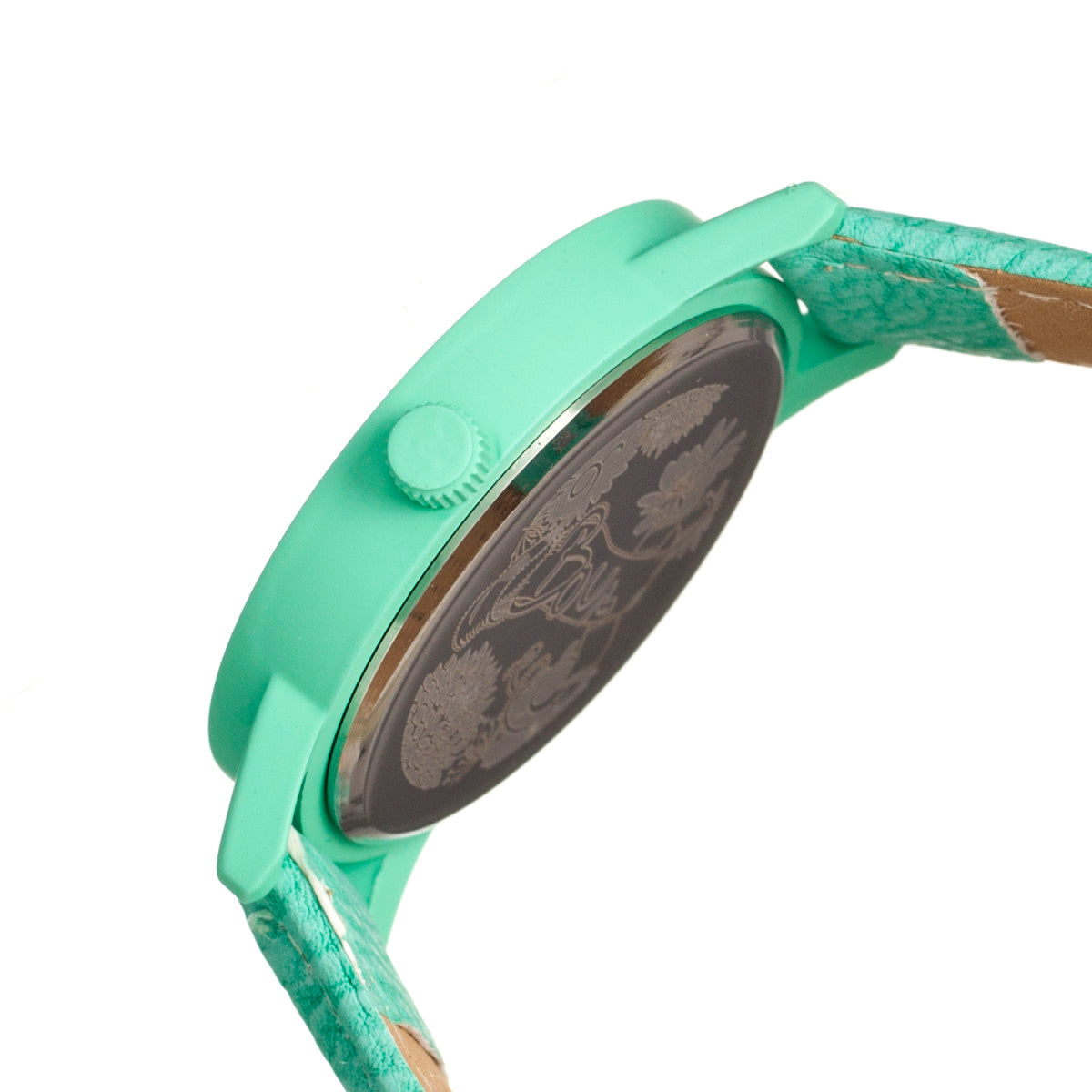 Boum Gateau Leather-Band Ladies Watch - Turquoise - BOUBM1101