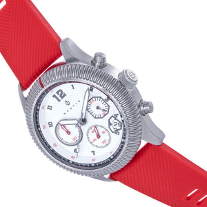 Nautis Meridian Chronograph Strap Watch w/Date - Red - NAUN100-2