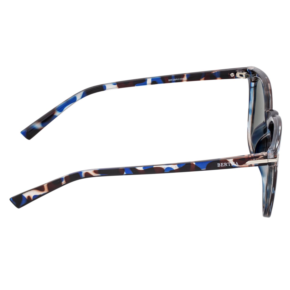 Bertha Piper Polarized Sunglasses - Blue Tortoise/Blue  - BRSBR039BL