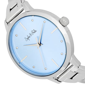Sophie and Freda Milwaukee Bracelet Watch - Silver/Periwinkle - SAFSF5802