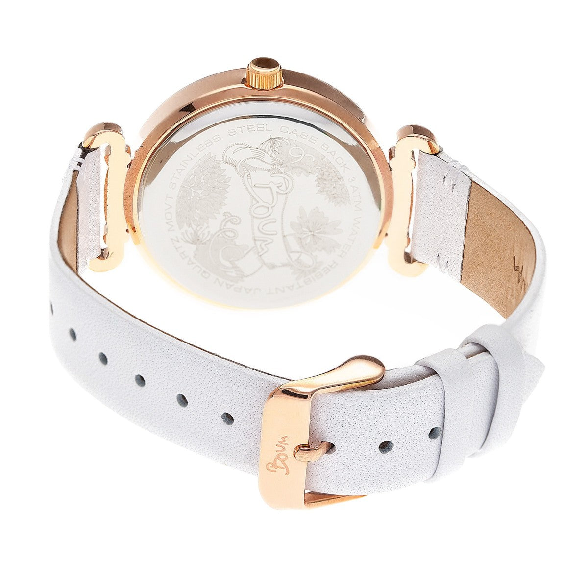 Boum Lumiere Leather-Band Watch - White - BOUBM4305